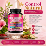 Myo-Inositol D-Chiro, Inositol, Berberine, Vitaminas D3 K2 Extra Strength 90 Cápsulas