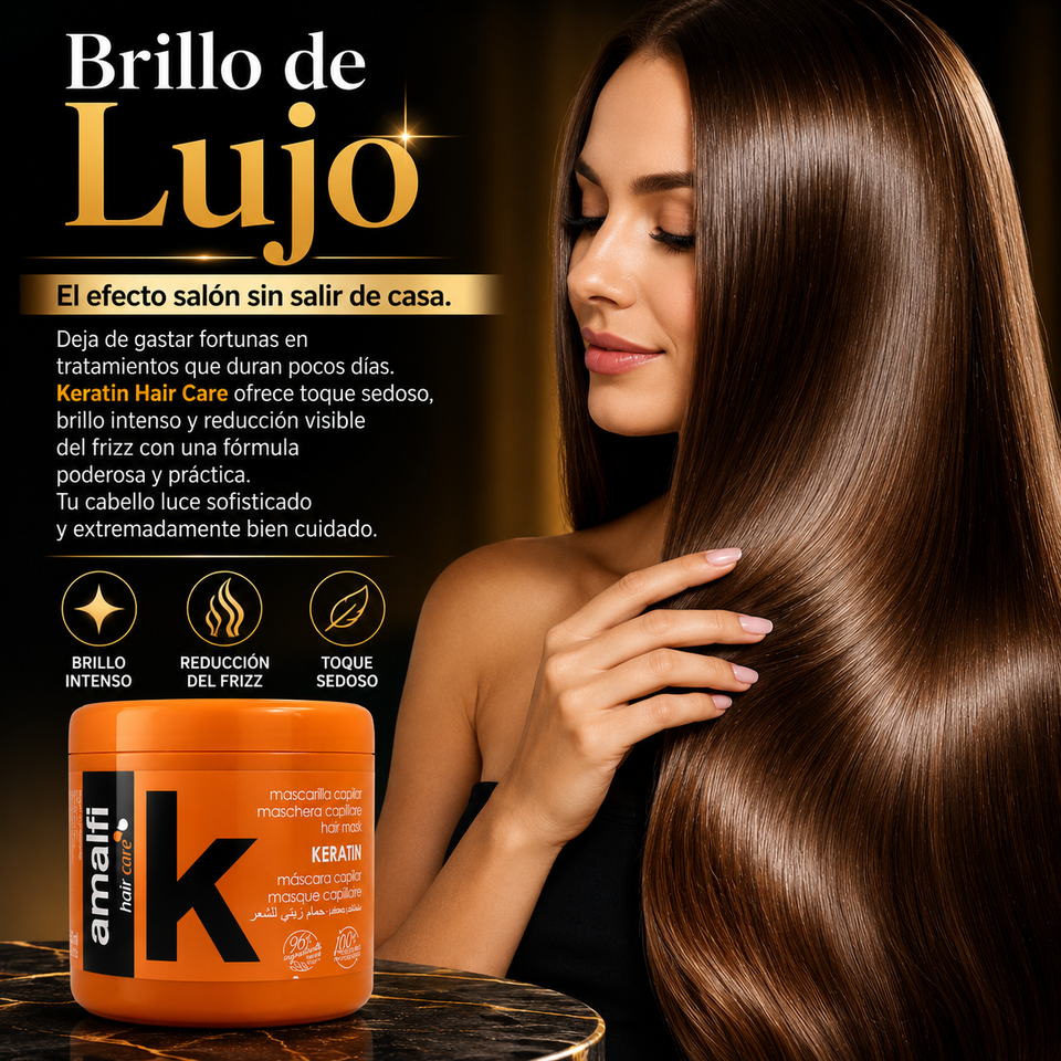 Keratin Hair Care Reconstrucción Profunda Para Cabellos Sin Vida 500ml