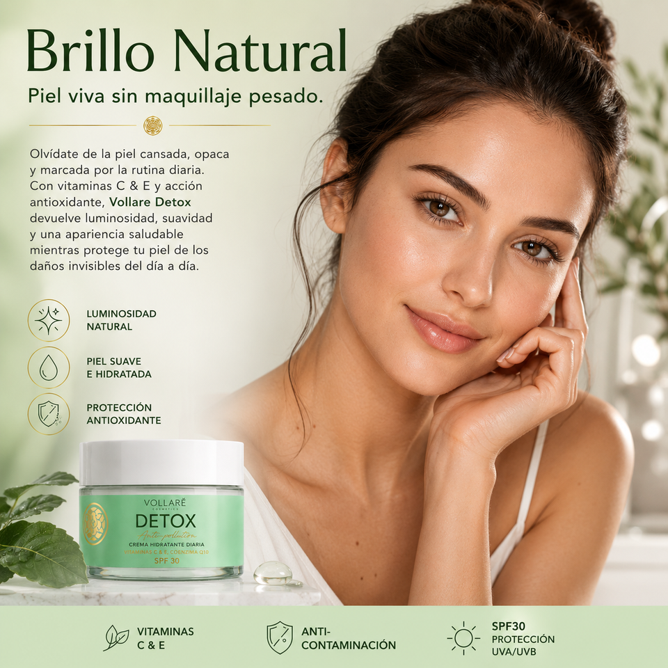 Vollare Detox Protección Urbana Inteligente para tu Piel SPF30 50ml