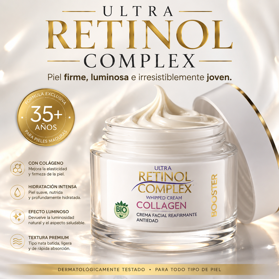 Ultra Retinol Complex Piel firme, luminosa y rejuvenecida 50ml