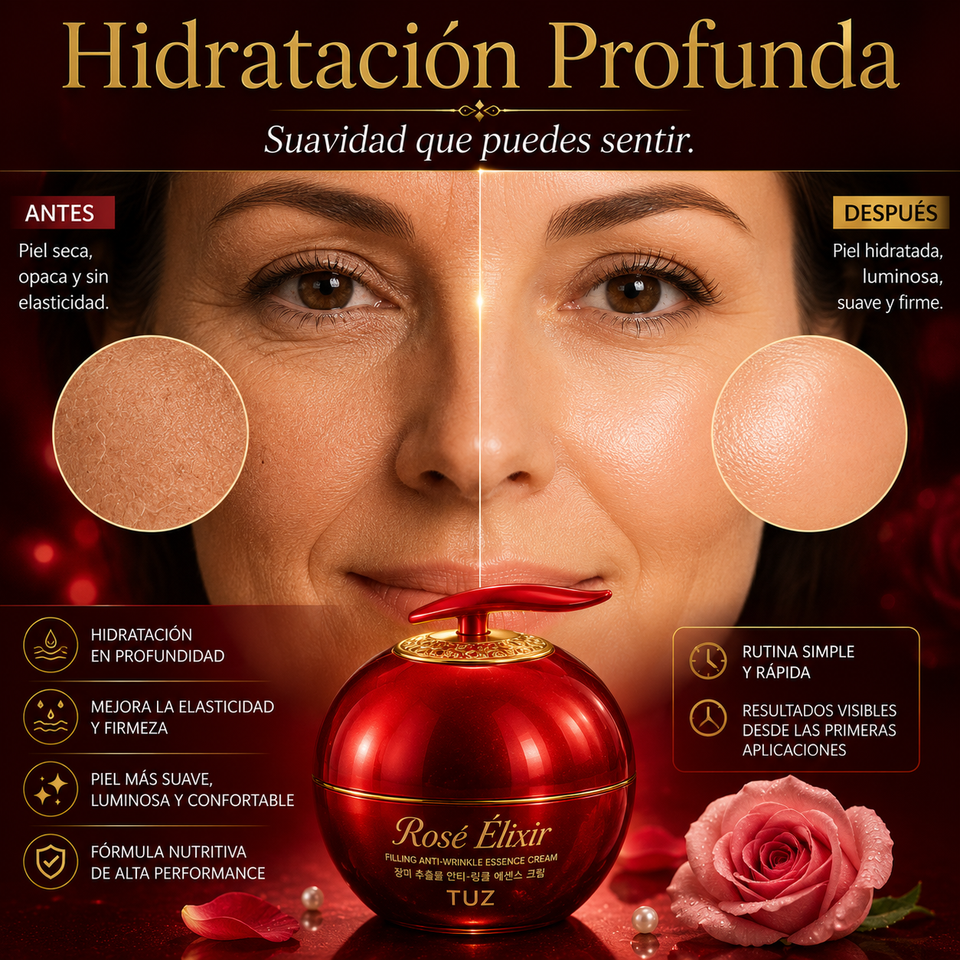 Rosé Élixir TUZ El Ritual de Lujo Que Tu Piel Merece 50ml