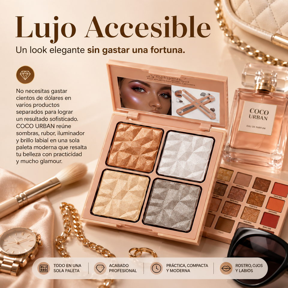 Coco Urban La paleta revolucionaria que transforma tu belleza en minutos