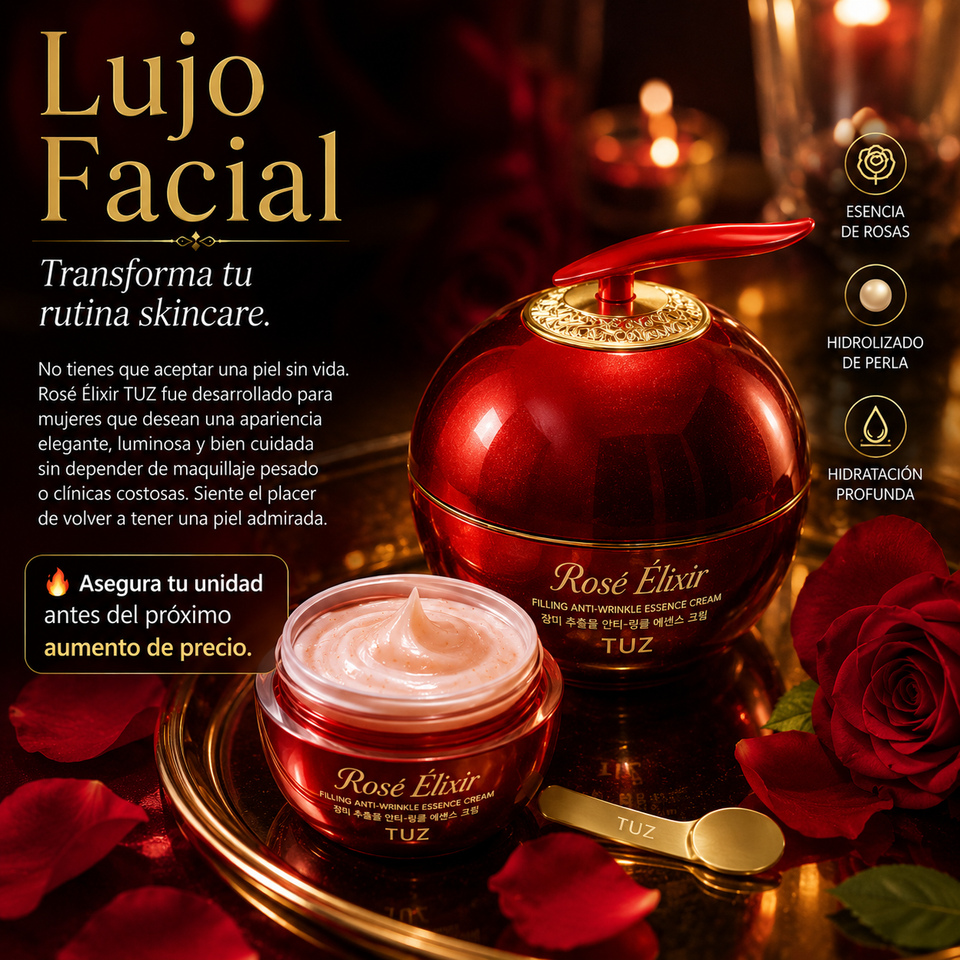 Rosé Élixir TUZ El Ritual de Lujo Que Tu Piel Merece 50ml