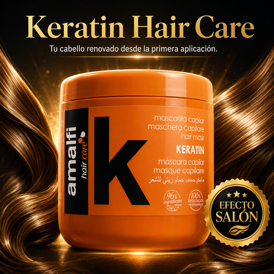 Keratin Hair Care Reconstrucción Profunda Para Cabellos Sin Vida 500ml