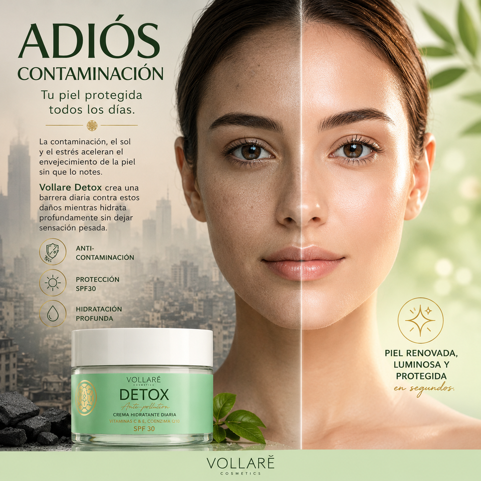 Vollare Detox Protección Urbana Inteligente para tu Piel SPF30 50ml