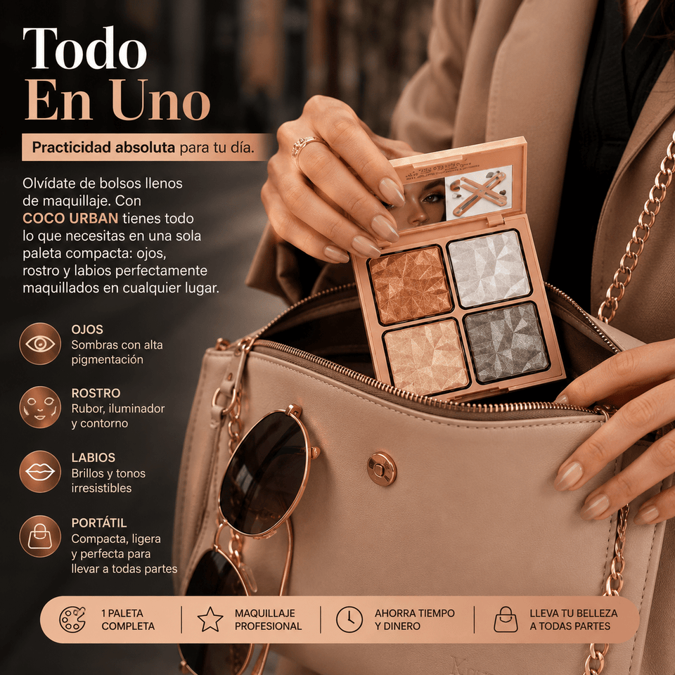 Coco Urban La paleta revolucionaria que transforma tu belleza en minutos - Selecto Store España