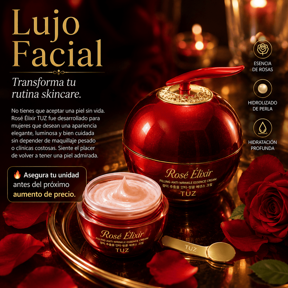 Rosé Élixir TUZ El Ritual de Lujo Que Tu Piel Merece 50ml - Selecto Store España