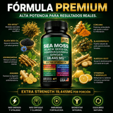 Sea Moss Extra Strength 19,445mg Energía, Inmunidad y Enfoque Mental 120 Cápsulas - Selecto Store España