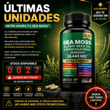 Sea Moss Extra Strength 19,445mg Energía, Inmunidad y Enfoque Mental 120 Cápsulas - Selecto Store España