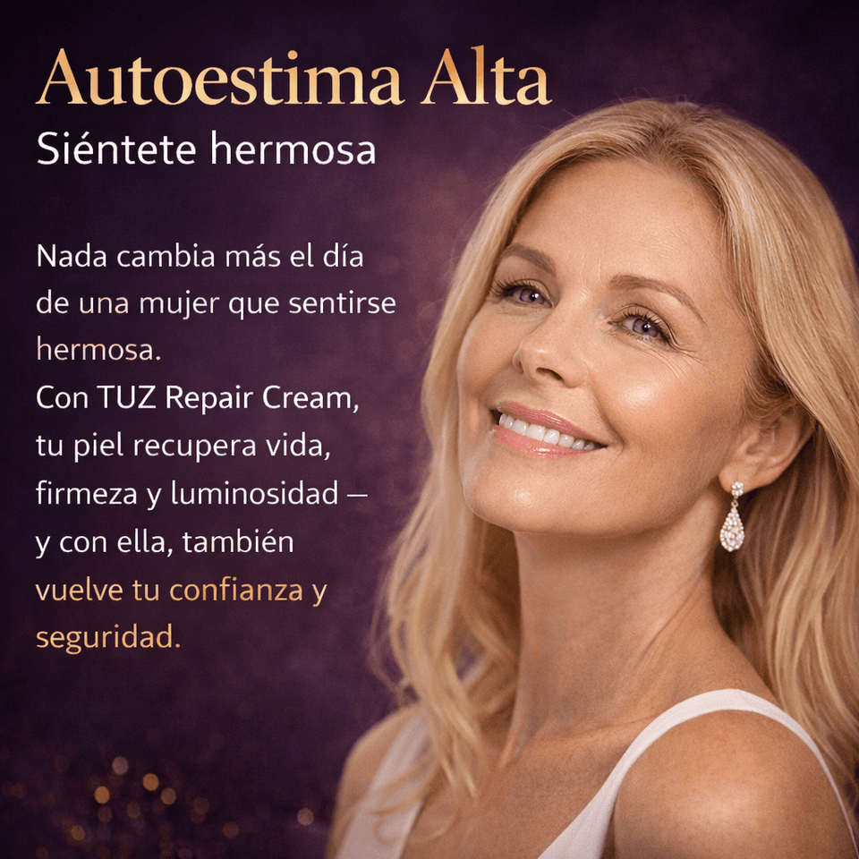 TUZ Repair Cream Crema Facial Reafirmante con Colágeno Efecto Antiedad y Piel Radiante en Días - Selecto Store España