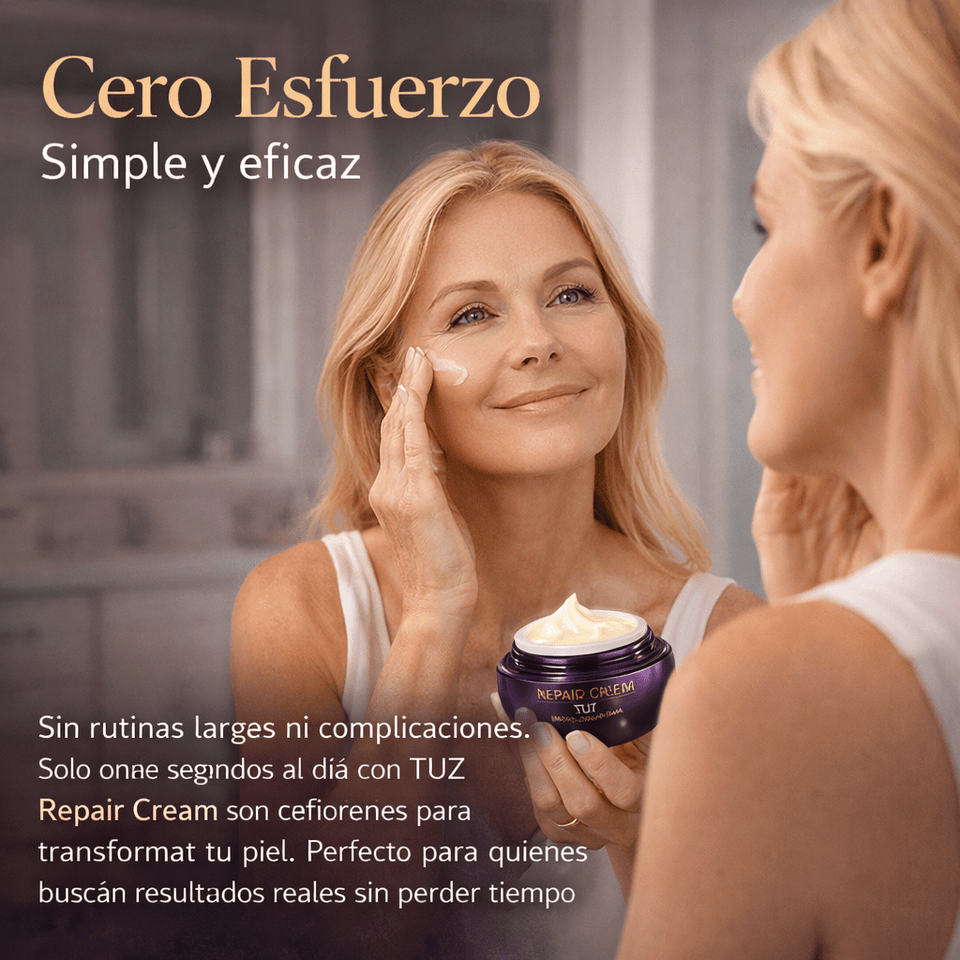 TUZ Repair Cream Crema Facial Reafirmante con Colágeno Efecto Antiedad y Piel Radiante en Días - Selecto Store España