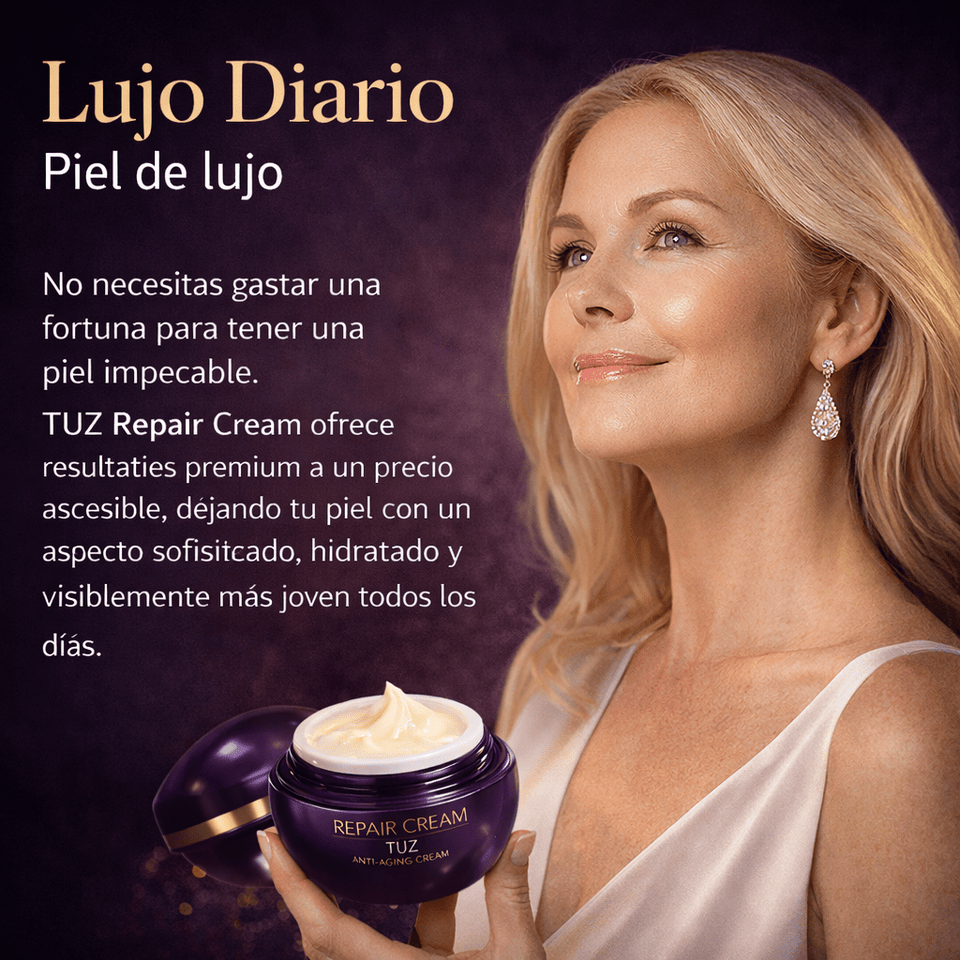 TUZ Repair Cream Crema Facial Reafirmante con Colágeno Efecto Antiedad y Piel Radiante en Días - Selecto Store España